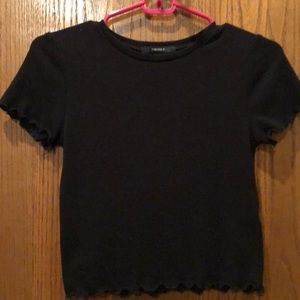 Essential Black Crop Top